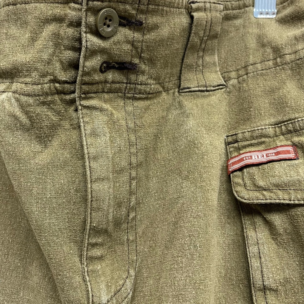 REI Women's Size 8 Olive Green Cargo Utility Skirt Cotton Canvas Hiking Gorpcore - Picture 4 of 8